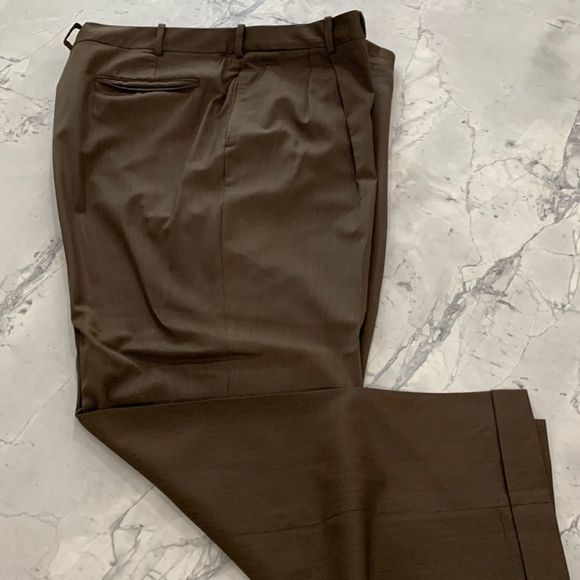 Tom James Other - EXECUTIVE Collection by Tom James, 100% silk dress pants, brown, EUC